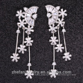 Ladies Crystal Snow 925 Sterling Silver Earring For Women Earring Fashion Jewelry